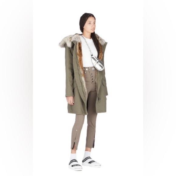 YVES SALOMON - ARMY hooded parka FR38 - Picture 3 of 9